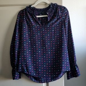 J Crew Silk Lip Top